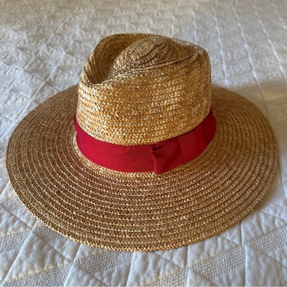 Brixton Joanna sun hat, honey/red, size S - Picture 2 of 6